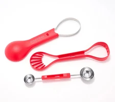 Prepology All-In-One Fruit Baller, Slicer, & Scooper Color Tomato