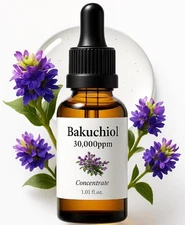 Korean Bakuchiol Serum 30,000 ppm Retinol Alternative Wrinkle Skin Firming  1 Oz