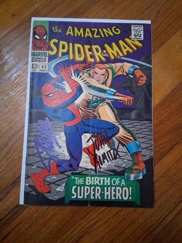 AMAZING SPIDER-MAN #42 1966 1st Mary Jane VG/FN 2x Signed Stan Lee John Romita