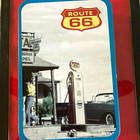 Route 66 Quartz Pocket Watch w/ Chain, Tin Box & Manual, White Dial Open Face — photo 2