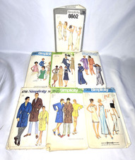 Vintage Simplicity Sewing Pattern Lot 7 Patterns - Used / Cut