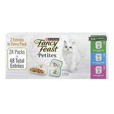 Gourmet Wet Kitten Food Gravy Variety Pack, 48 Tubs of 1.4 oz Tender Entrees