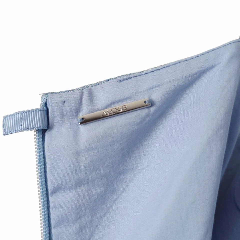 Alexis Camillo Sky Blue Square Neck Cotton Linen Romper Size M - Image 4 of 4