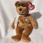 TY Beanie Baby BEARON the Bear (Brown Version) Vintage Stuffed Animal Toy