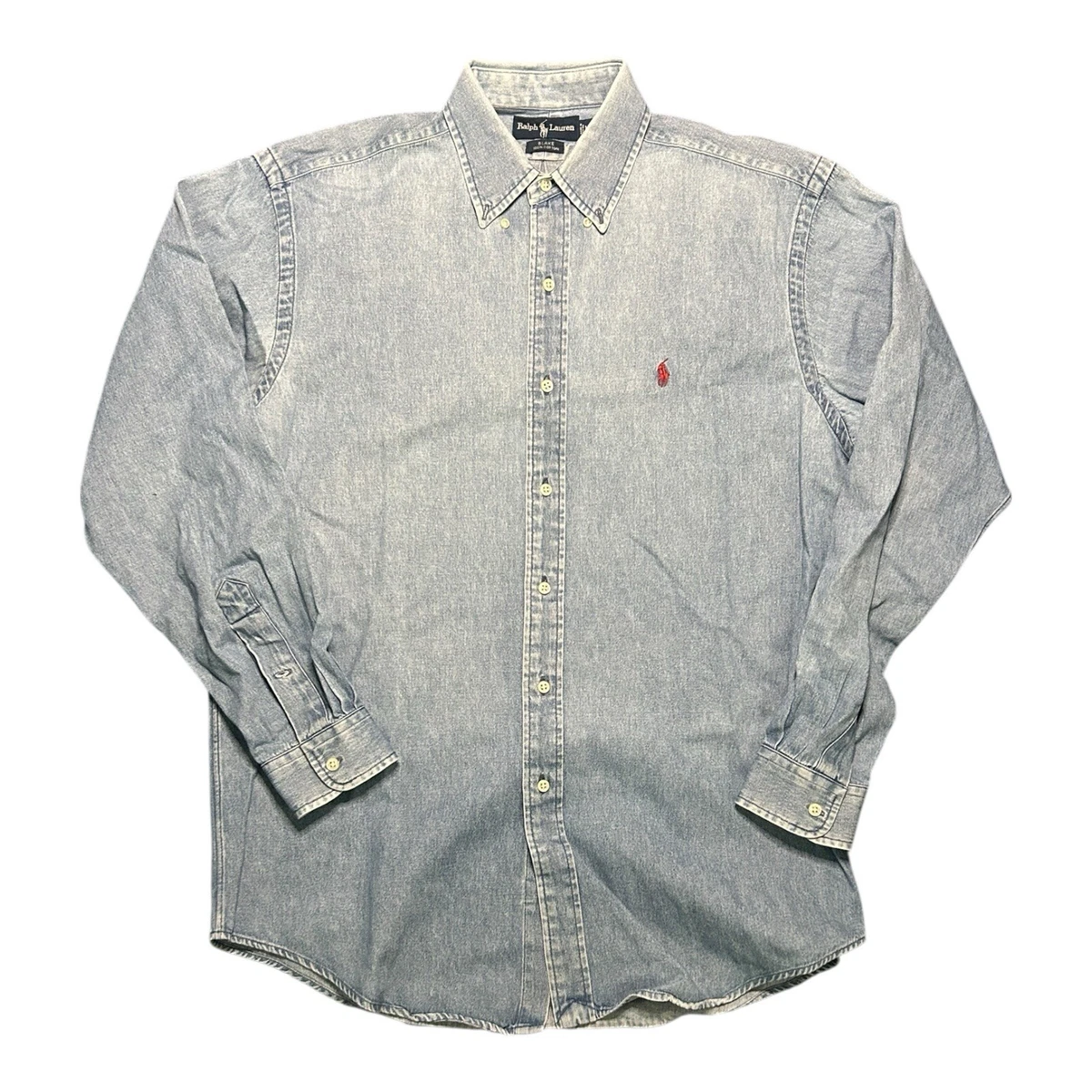 Polo Ralph Lauren Denim Long Sleeve Casual Button-Down Shirts for