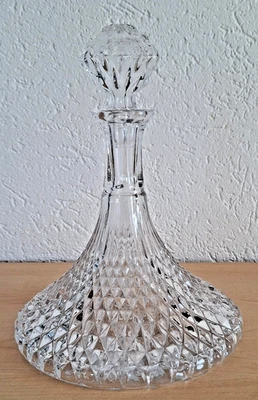 Kristallglas-Karaffe Stöpsel Likör Whisky Schiffe-Dekanter ca. 26 cm 1,7 KG - Bild 1 von 4