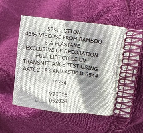 Coolibar Collins 3/4 Zip Rich Plum Pullover Women XL UPF 50+ Athleisure Golf New - Picture 11 of 12