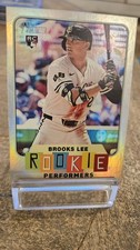 2024 Topps Heritage Brooks Lee Rookie Performers Rainbow Holo (RC) Twins
