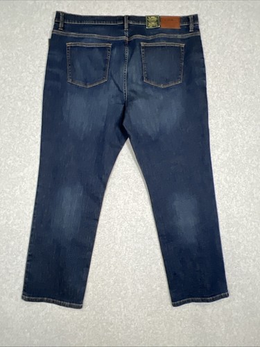 LRL Lauren Jeans Co. Ralph Lauren Classic Straight Damen Gr. 20 W (42 x 31) dunkle Waschung - Bild 11 von 13
