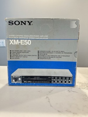 Vintage Sony XM-E50 Stereo Graphic Equalizer & Power Amplifier