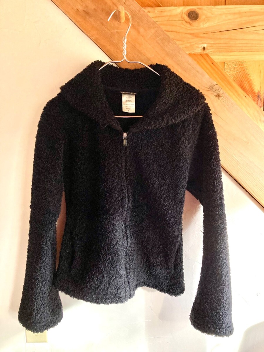 Patagonia Synchilla Fleece Curly Q Shawl Collar Jacket Black