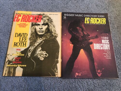 The East Coast Rocker Weekly Newspaper 1980s David Lee Roth & Music Directory - Picture 1 of 2