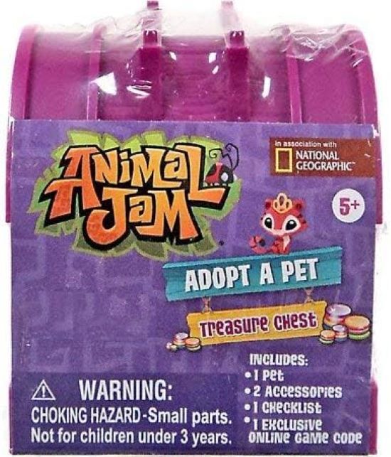 B31 Animal Jam Adopt A Pet Treasure Chest - Choose Character with
