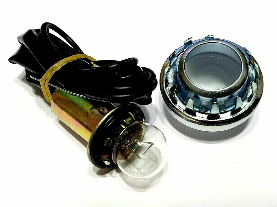 GM GMC Truck Bumper License Plate Lamp Light Lens Wiring Harness Socket D42 - Image 2 of 4