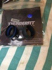 Thunderfit Silicone Rings Size 6 Or Size 8 Gray/ Black/Black Blue 3 Rings