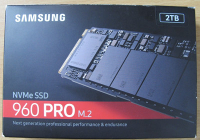 Samsung 960 PRO Series - 2TB PCIe NVMe - M.2 Internal SSD (MZ-V6P2T0BW) Unused
