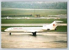 Istanbul Turkey Airlines on runway Postcard 4x6