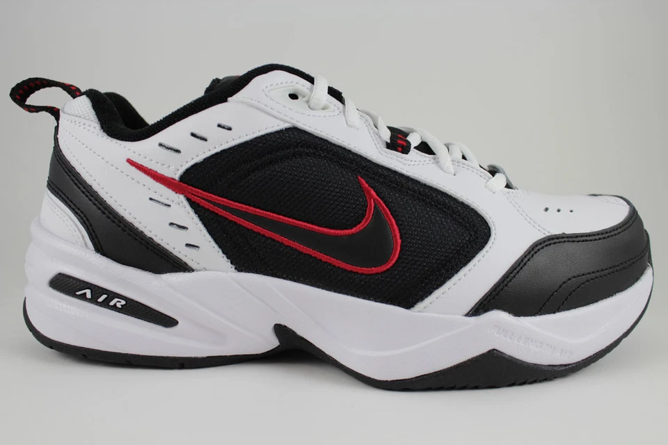 NIKE AIR MONARCH IV 4 EXTRA WIDE 4E EEEE WHITE/BLACK/RED CROSS TRAINER MEN SIZES - Image 2 of 4