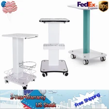 Movable Trolley Stand Beauty Equipment Machine Cart SPA Salon Cart + Push Handle