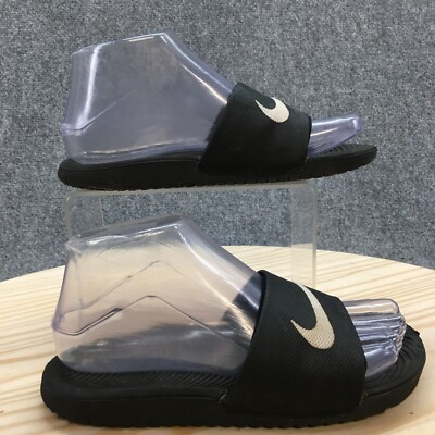 Nike Sandals Youth Kawa Flip Flop Thong Black Open Toe Comfort Logo  819352-001