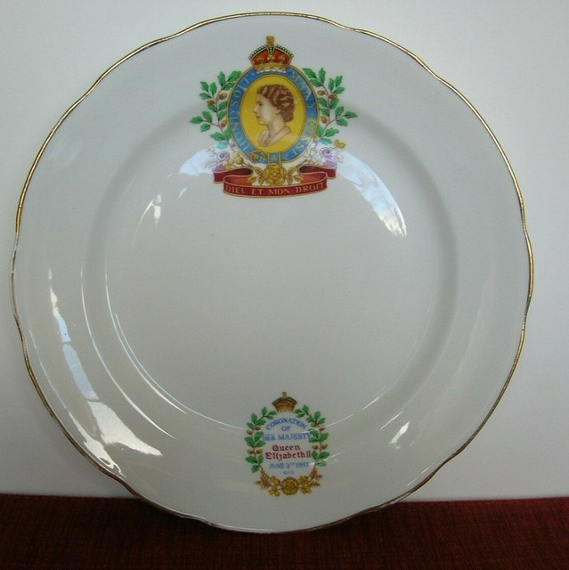Queen Elizabeth Coronation Plate 1953, Radfords Bone China, England eBay