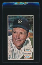 1964 Topps Giant Mickey Mantle #25 HOF Yankees ERROR MISSING COLOR LEFT SIDE