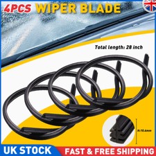 4PCS 28'' Car Bus ilicone Frameless Windshield Wiper Blade Refill Wiper Strip UK