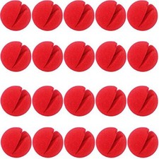20 Pcs Red Sponge Noses Clown Cosplay Nose for Halloween Christmas Costume Party