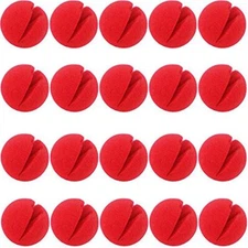 20 Pcs Red Sponge Noses Clown Cosplay Nose for Halloween Christmas Costume Party