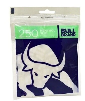 Bull Brand Menthol Filter Tips (slim 6mm) Uk Fast Free Postage