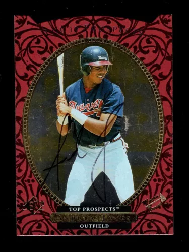 1995 SP TOP PROSPECTS #1 ANDRUW JONES IN PERSON AUTO AUTOGRAPH BRAVES