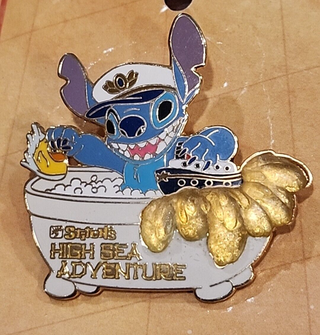 Disney Pin 41591 DCL Stitch's High Sea Adventure Tub Captain