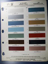 1963 Olds Oldsmobile 98 88 F85 Cutlass Jetfire Starfire Ppg Auto Paint Chips Set