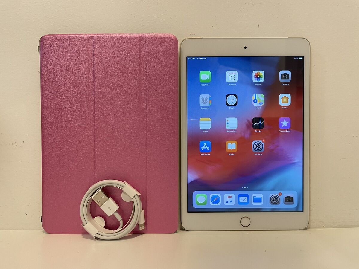 Apple iPad mini 3 16GB, Wi-Fi + Cellular (CDMA), 7.9in - Gold - No Touch ID