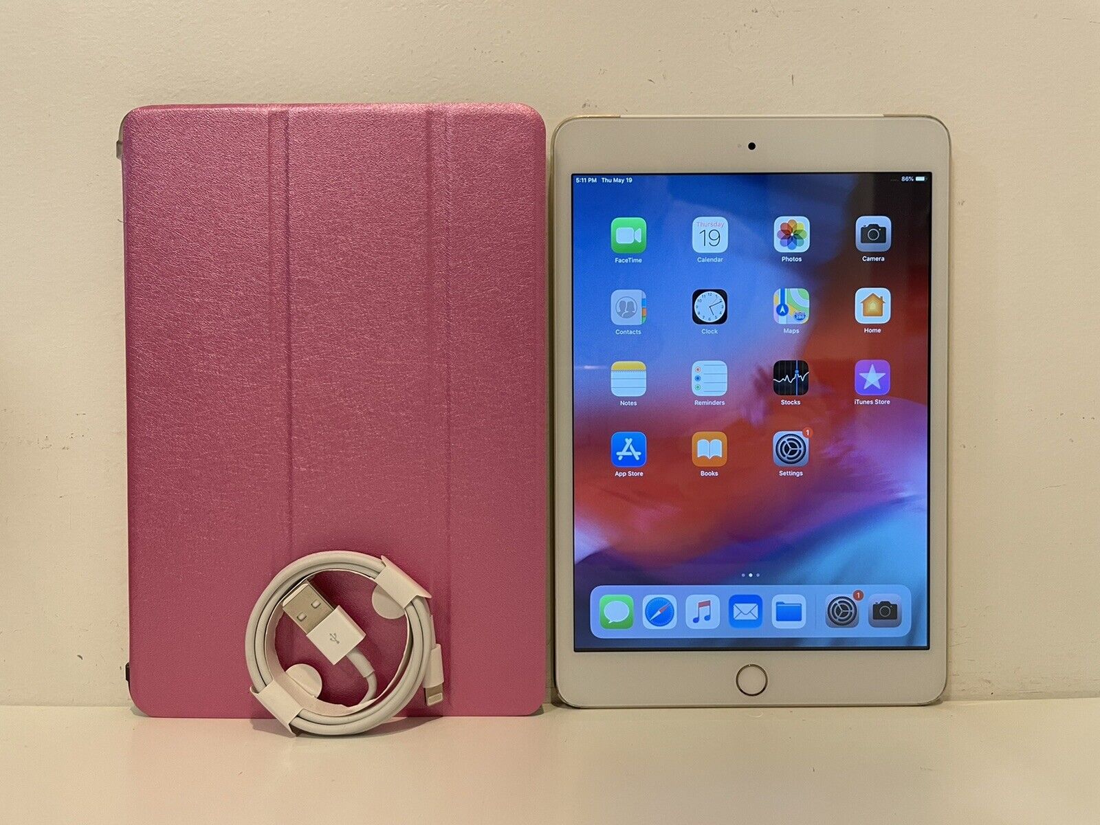 Apple iPad mini 3 16GB, Wi-Fi + Cellular (CDMA), 7.9in - Gold - No 