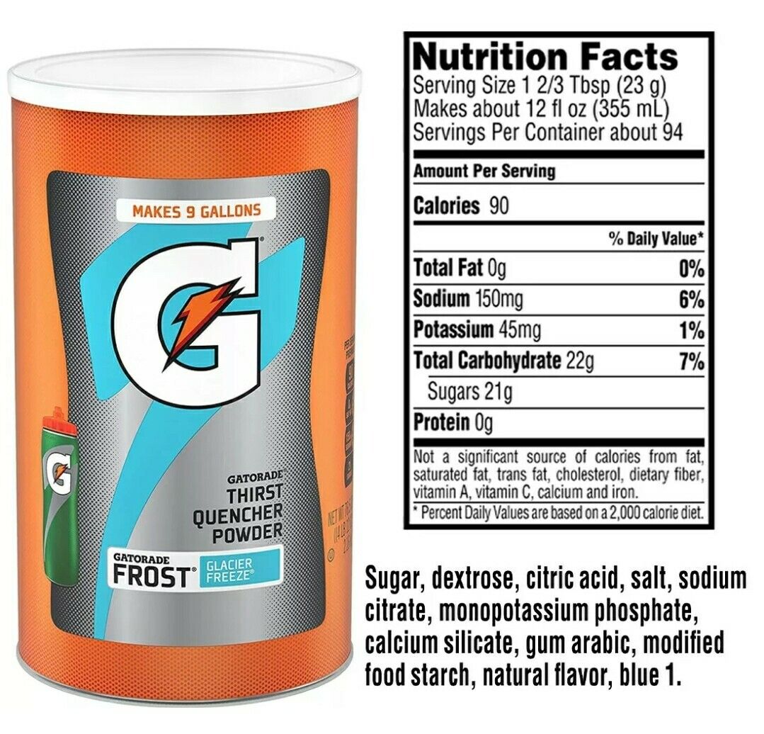 Gatorade Thirst New product!! Quencher Max 61% OFF Powder Glacier Flavor 76.5 Drink Freeze