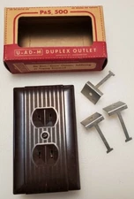 Vintage NOS NIB Pass And Seymour P&S 500 Duplex Outlet Receptacle 