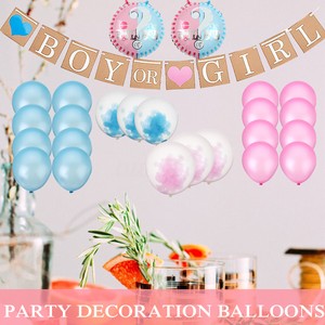 Foil Balloon Boy Or Girl Gender Reveal Latex Party Baby Shower Diy
