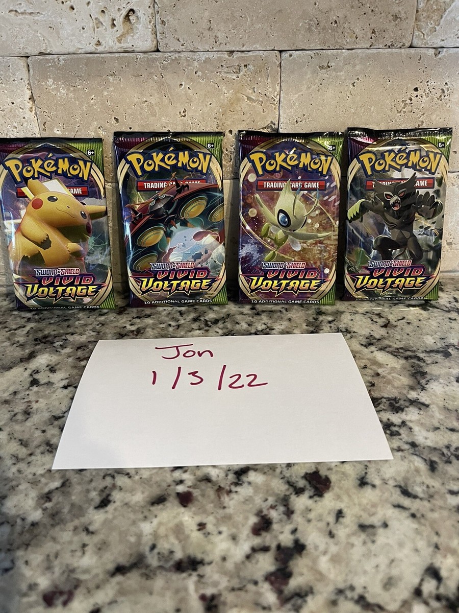 Pokémon Sword & Shield Vivid Voltage Booster Pack Cards