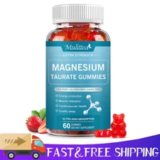 Magnesium Taurate 1800mg Supports Cardiovascular Health and Reduces Anxiety