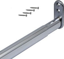 Kleiderstange ausziehbar Teleskop Schrankrohr Garderobenstange chrom verstellbar