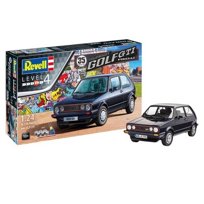 Revell Volkswagen Golf GTI Pirelli 35th Anniversary. 1:24 Auto Modellbausatz Geschenkset