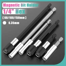 1/4" Hex Magnetic Bit Holder Screwdriver Socket Quick Release Extension Bar