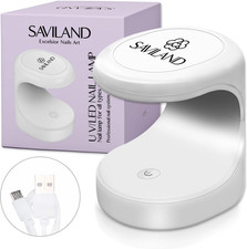 Saviland Mini Nail Lamp - 16W U V/LED Nail Dryer U V Light for Nails for Gel Nai