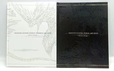 Monster Hunter Art Book Set World & Iceborne Monster Designs 2 Books Set