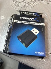 SABRENT USB External Stereo Sound Adapter For Windows  Mac AU-MMSA