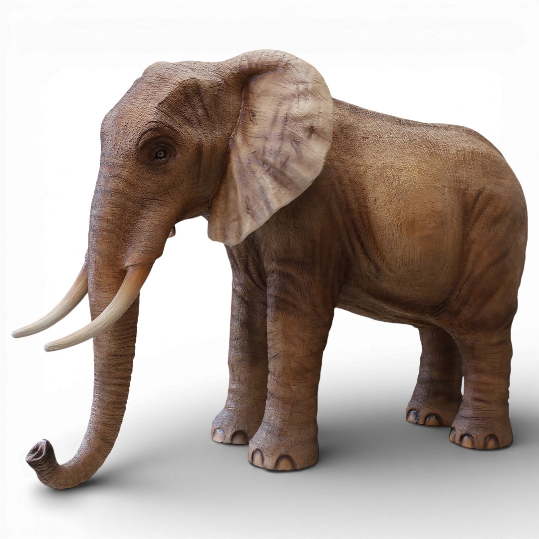 Elephant Statue Adult Real Life Size Museum Quality Indoor Outdoor