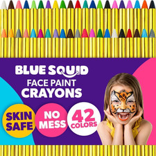 Face Paint Crayons for Kids - 42Pcs XL Non-Toxic, Washable Body Paint Crayons -