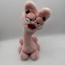 Vintage 10.5  Dakin Garfield Arlene Girl Pink Cat Stuffed Animal Plush Toy 1984