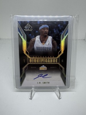 Upper Deck 2007-08 SP Game Used Significance Auto J.R. Smith Nuggets SI-JS